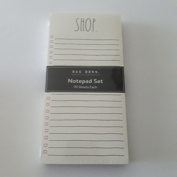 (New) Rae Dunn Pen Set & Notepad Set - Picture 3 of 7